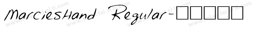 MarciesHand Regular字体转换